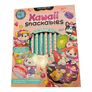 Kawaii Snackables Coloring Kit
